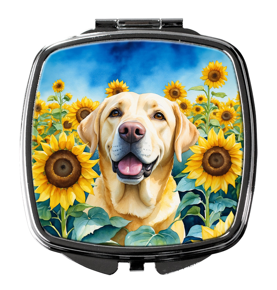 Buy this Labrador Retriever in Sunflowers Compact Mirror