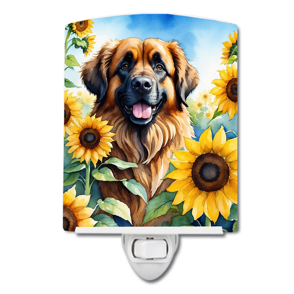 Buy this Leonberger in Sunflowers Ceramic Night Light