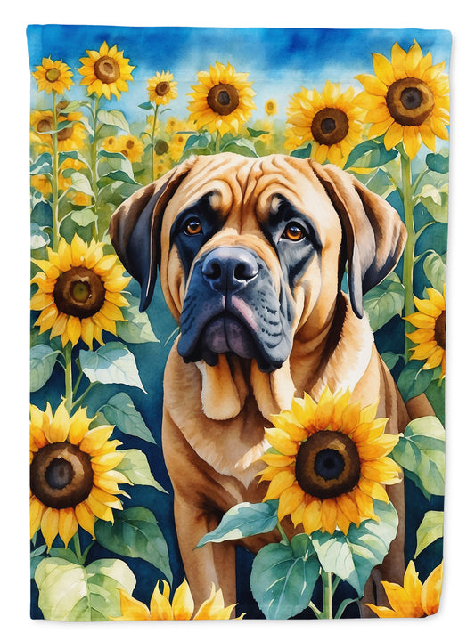 Buy this Mastiff in Sunflowers House Flag