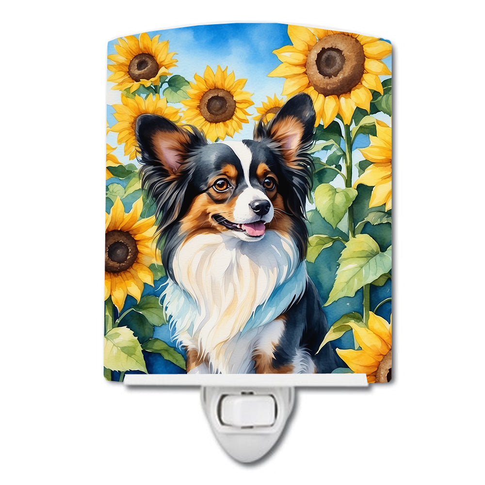 Buy this Papillon in Sunflowers Ceramic Night Light