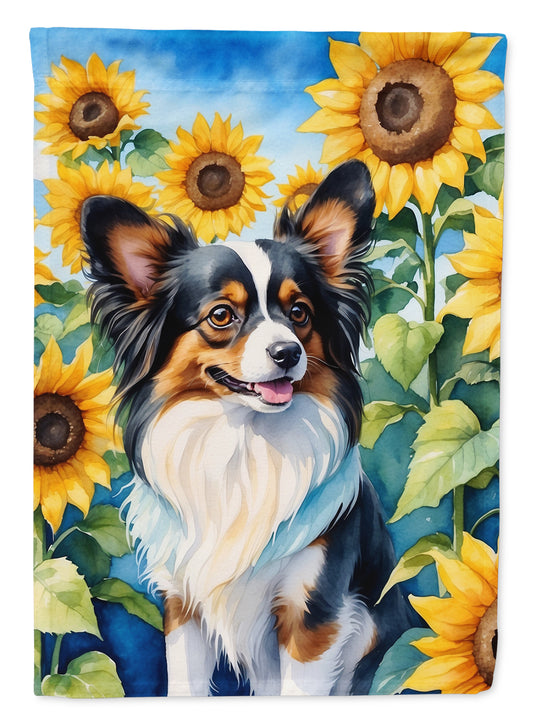 Buy this Papillon in Sunflowers Garden Flag