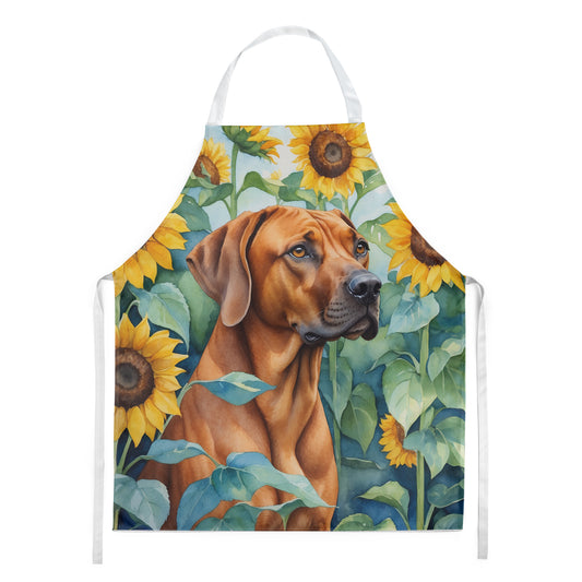 Buy this Rhodesian Ridgeback in Sunflowers Apron