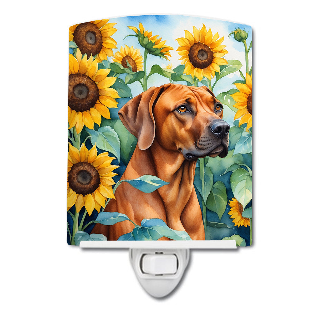 Buy this Rhodesian Ridgeback in Sunflowers Ceramic Night Light