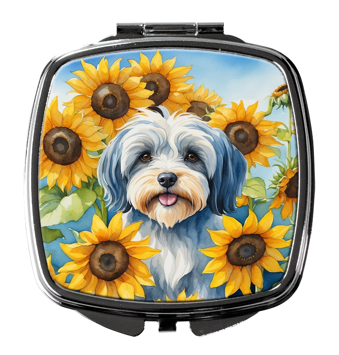 Buy this Tibetan Terrier in Sunflowers Compact Mirror