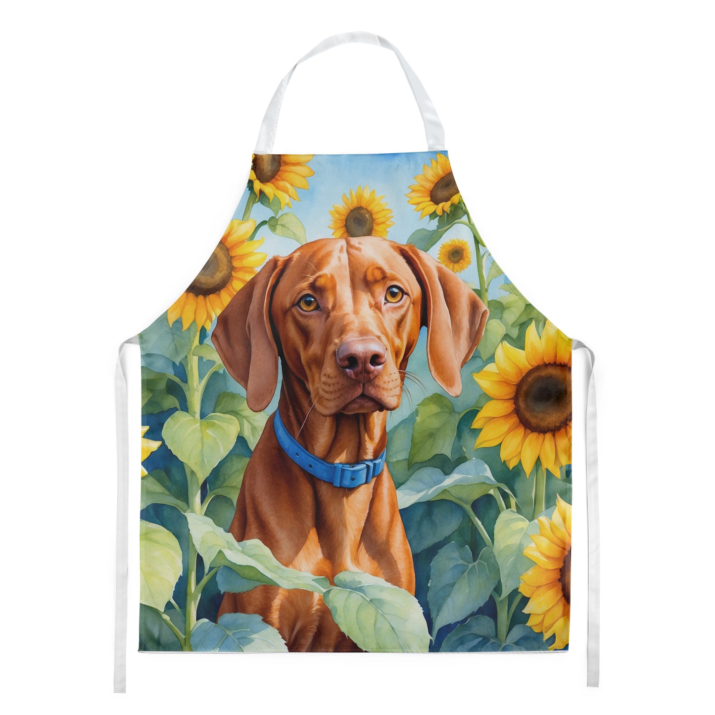 Buy this Vizsla in Sunflowers Apron