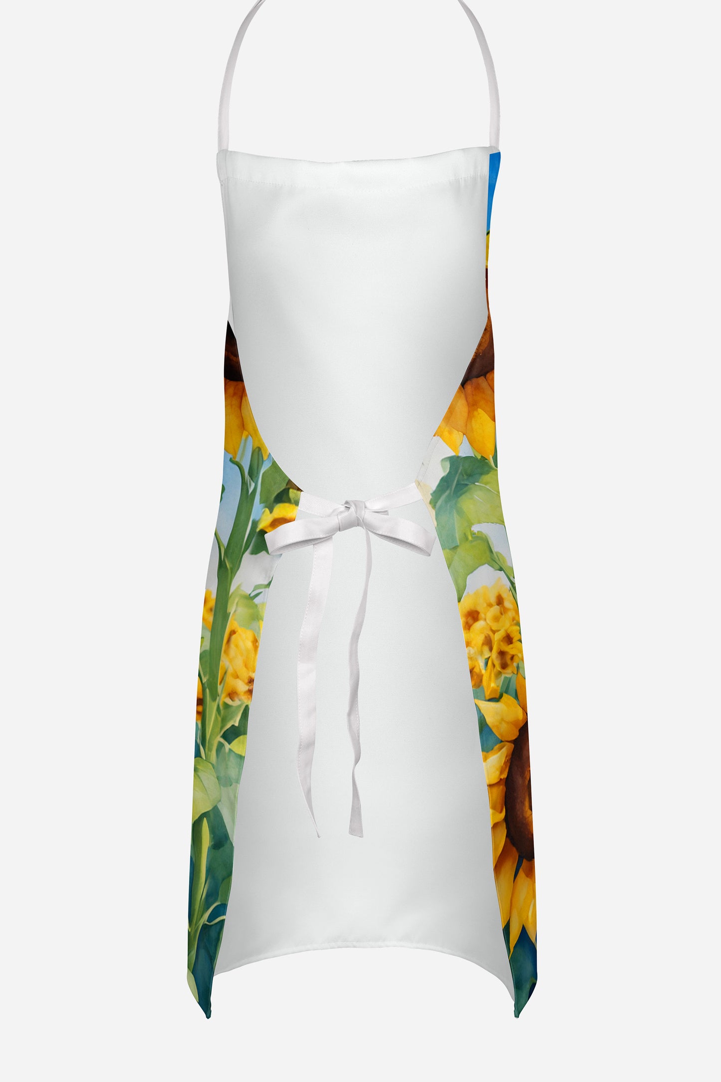 Welsh Springer Spaniel in Sunflowers Apron