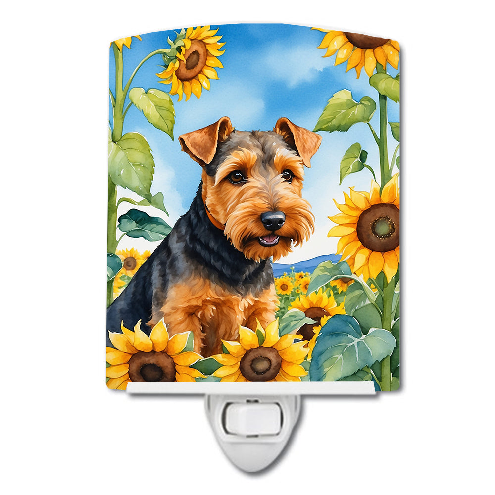 Buy this Welsh Terrier in Sunflowers Ceramic Night Light