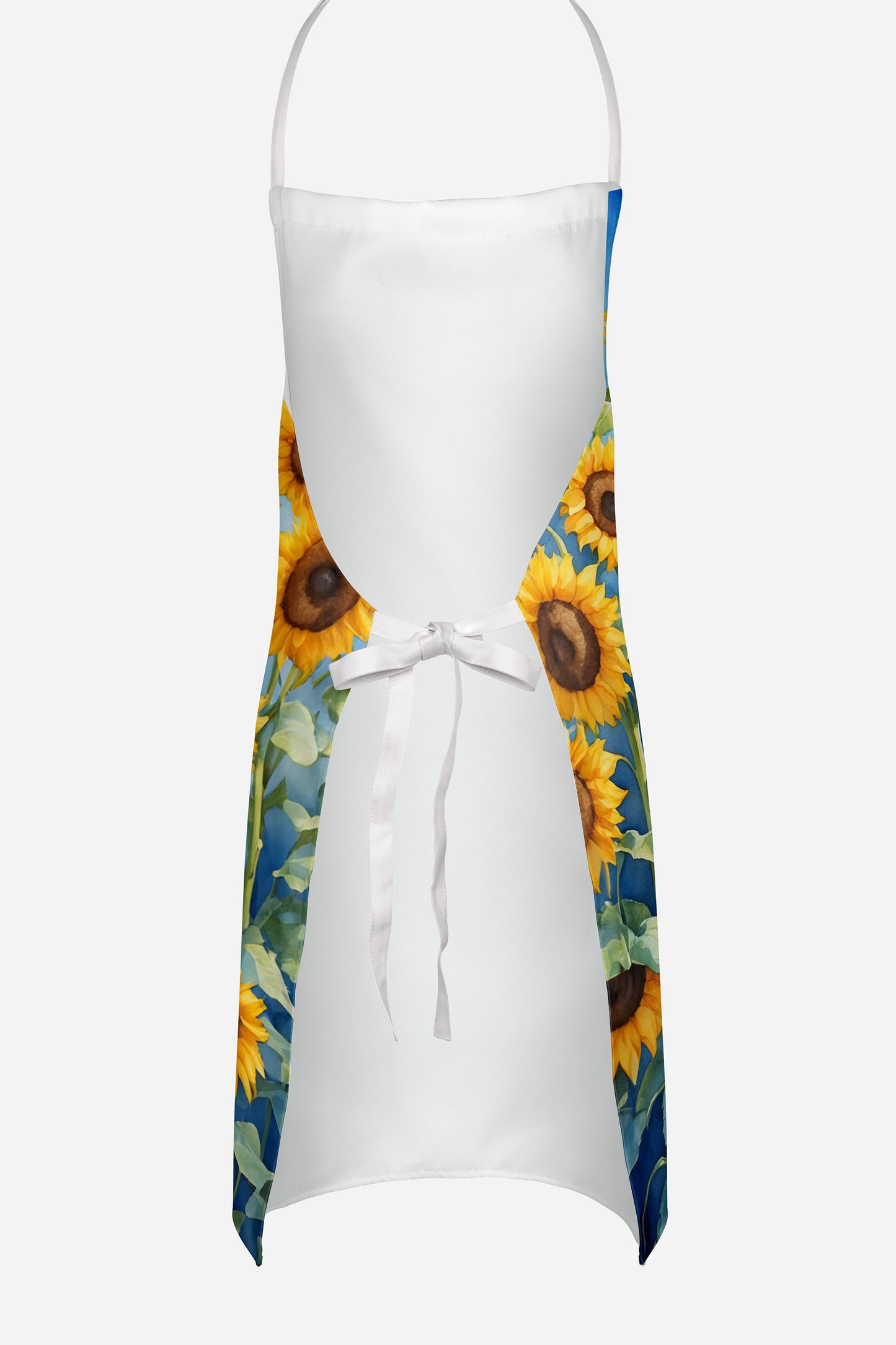 Wheaten Terrier in Sunflowers Apron