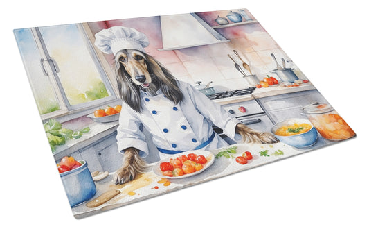 Buy this Afghan Hound The Chef Glass Cutting Board