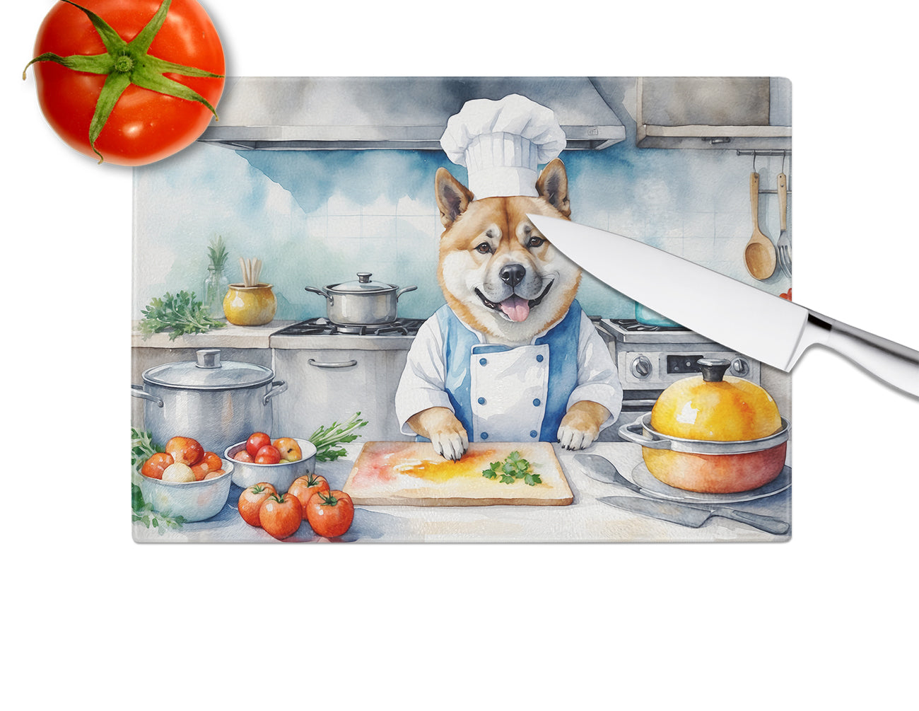 Akita The Chef Glass Cutting Board