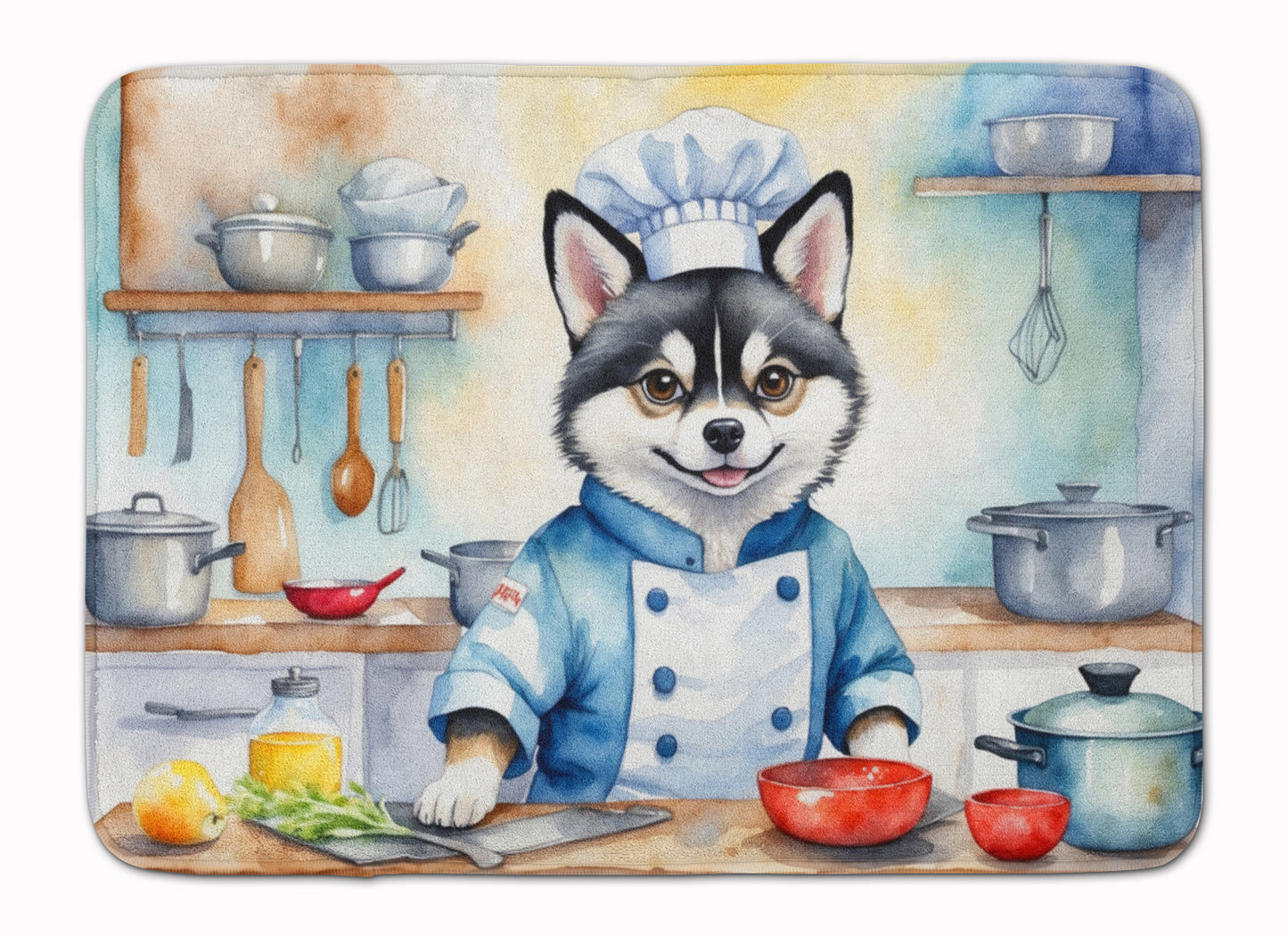 Buy this Alaskan Klee Kai The Chef Memory Foam Kitchen Mat