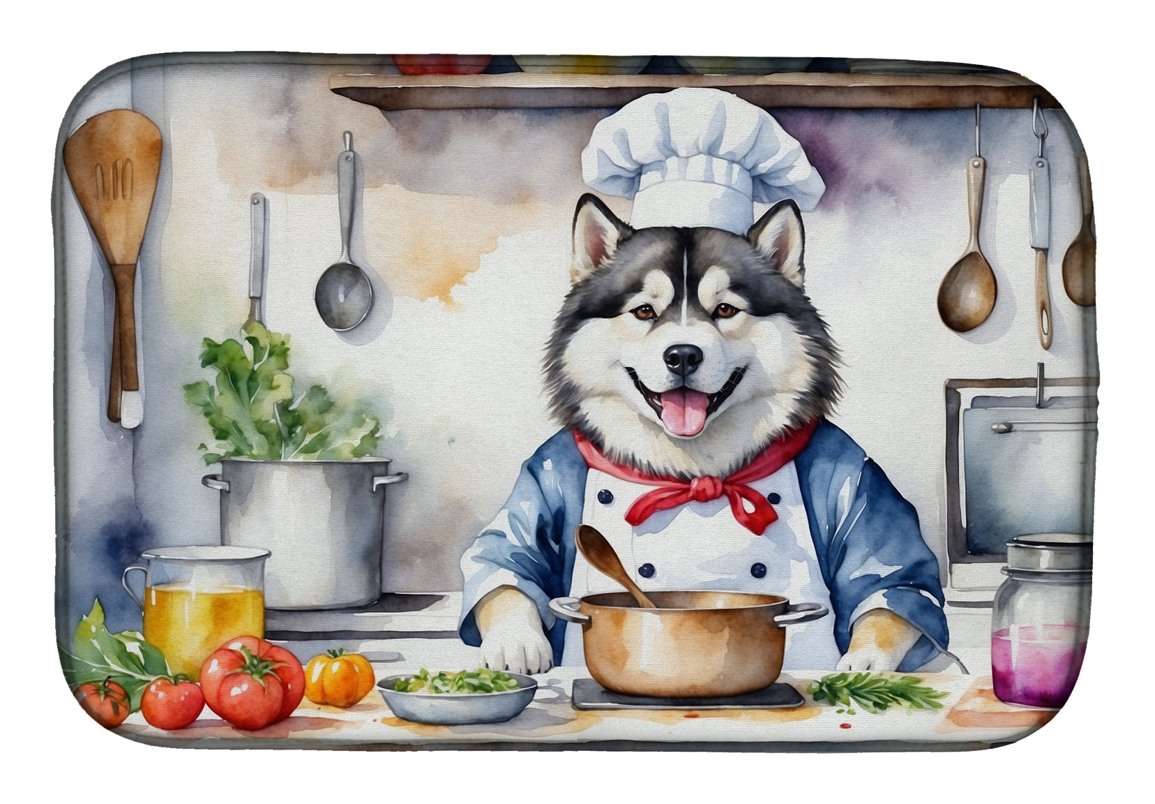 Buy this Alaskan Malamute The Chef Dish Drying Mat