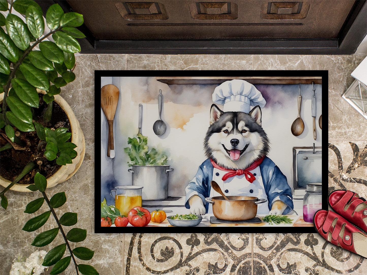 Alaskan Malamute The Chef Doormat