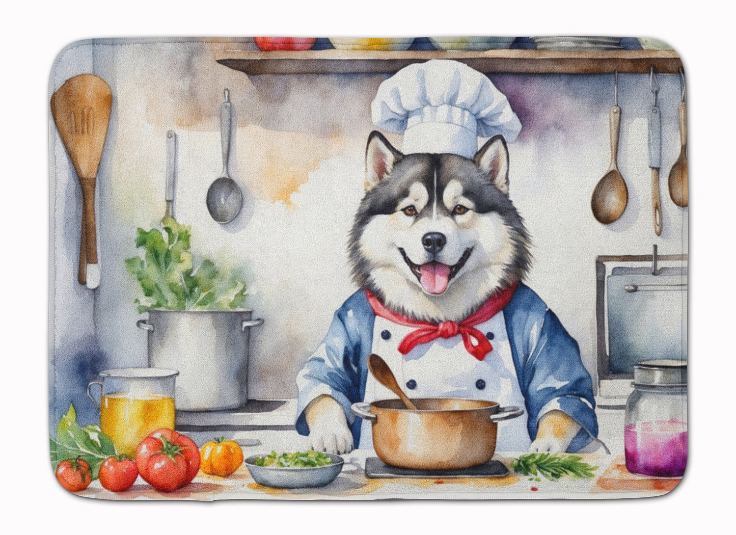 Buy this Alaskan Malamute The Chef Memory Foam Kitchen Mat