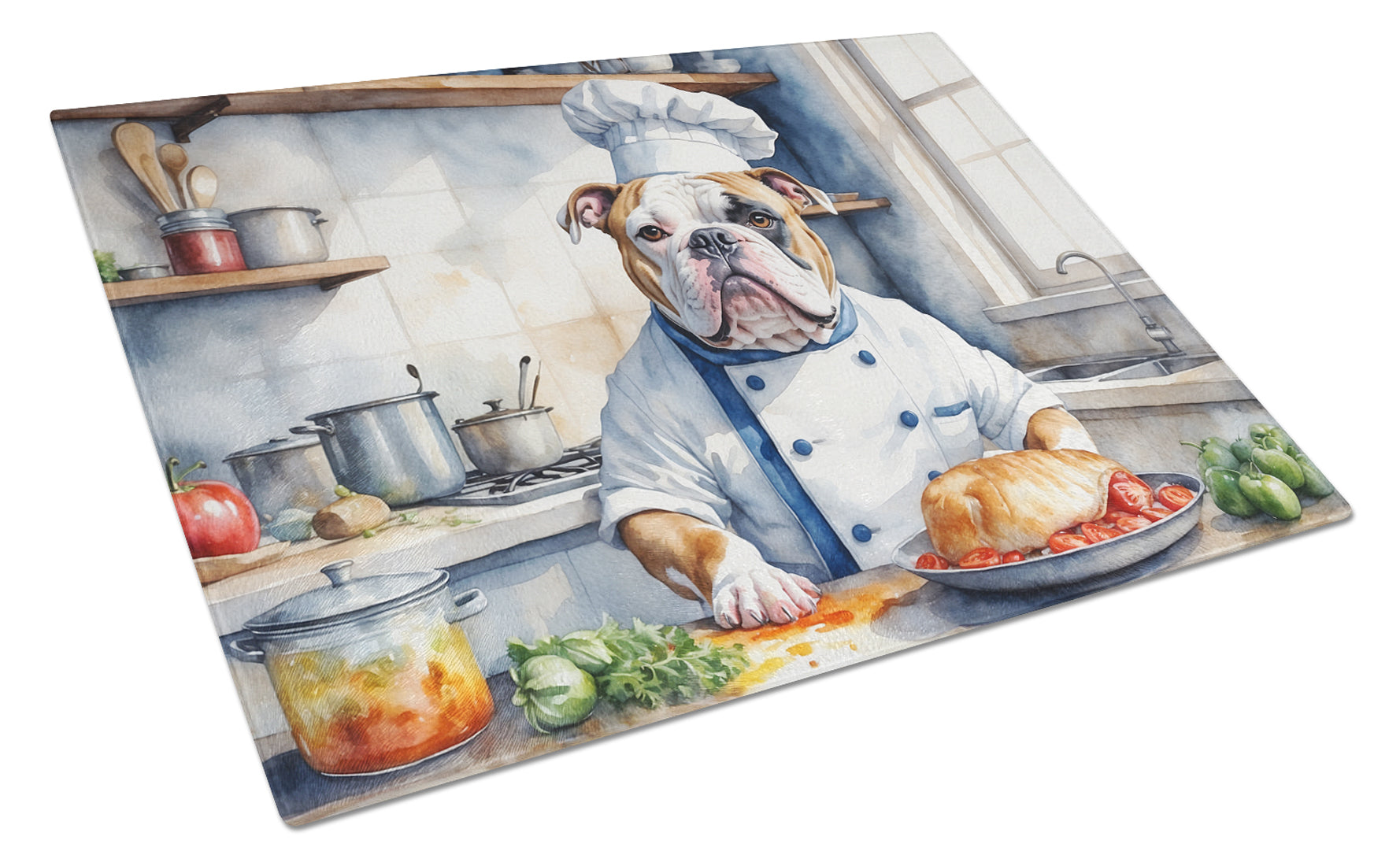 Buy this American Bulldog The Chef Glass Cutting Board