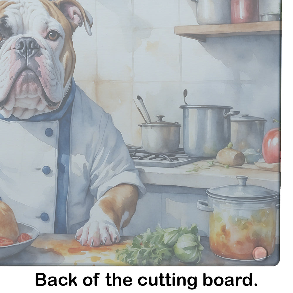 American Bulldog The Chef Glass Cutting Board