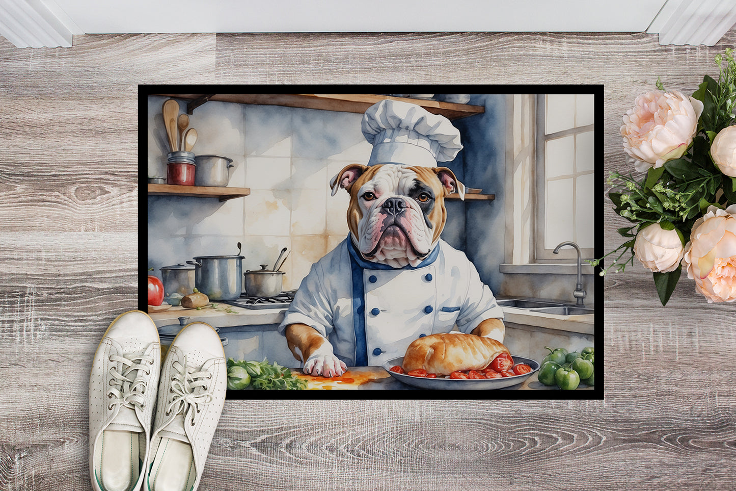 American Bulldog The Chef Doormat