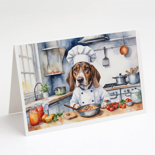 Buy this American English Coonhound The Chef Greeting Cards Pack of 8
