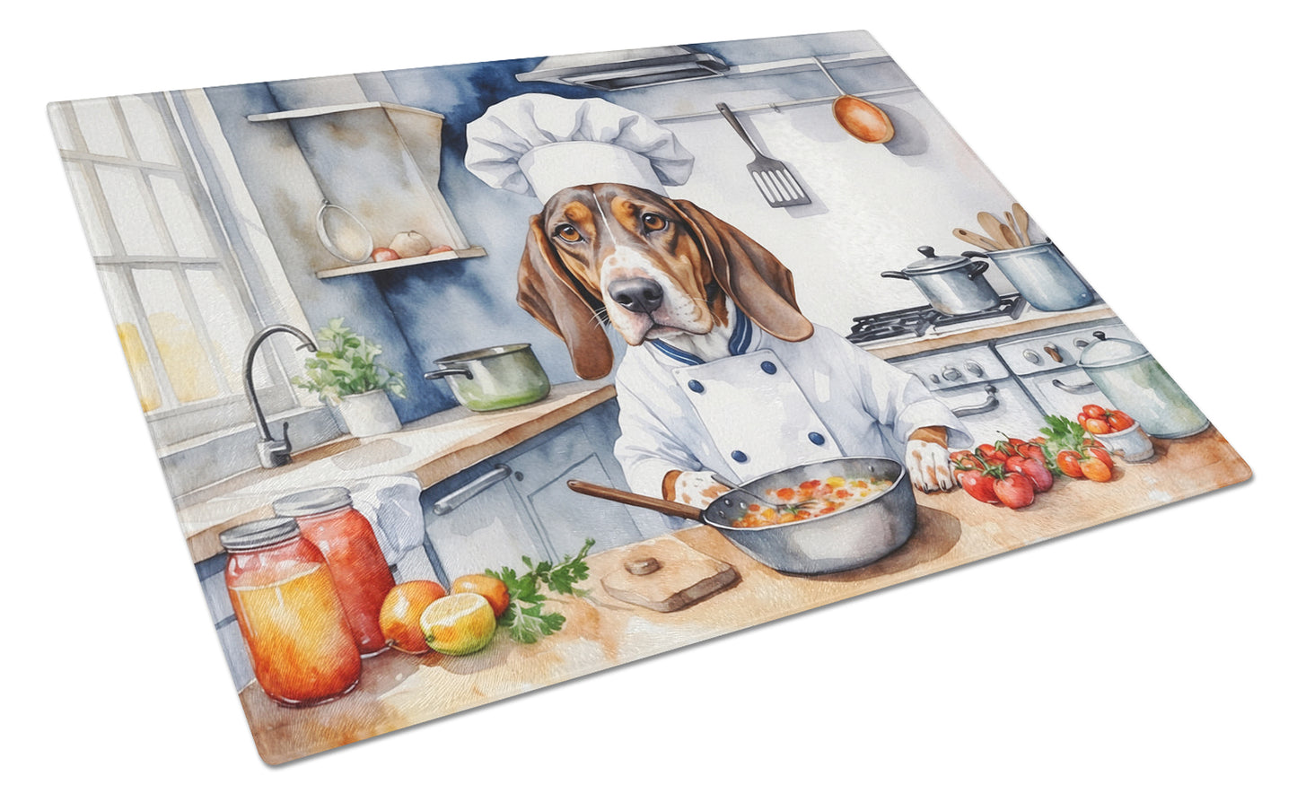 Buy this American English Coonhound The Chef Glass Cutting Board