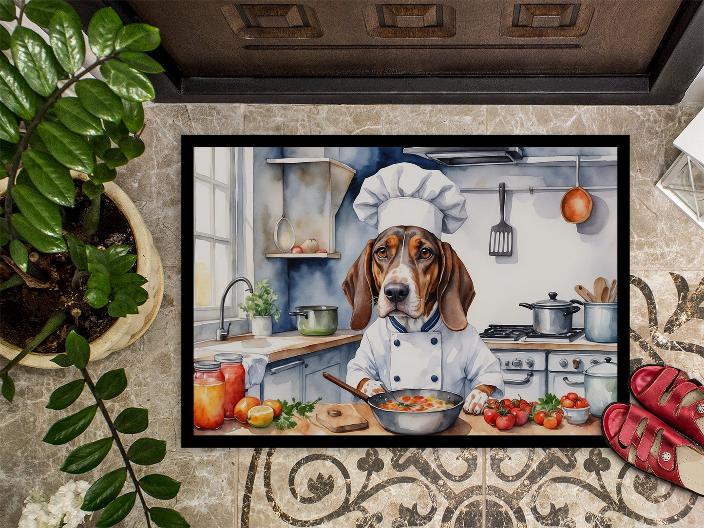 American English Coonhound The Chef Doormat