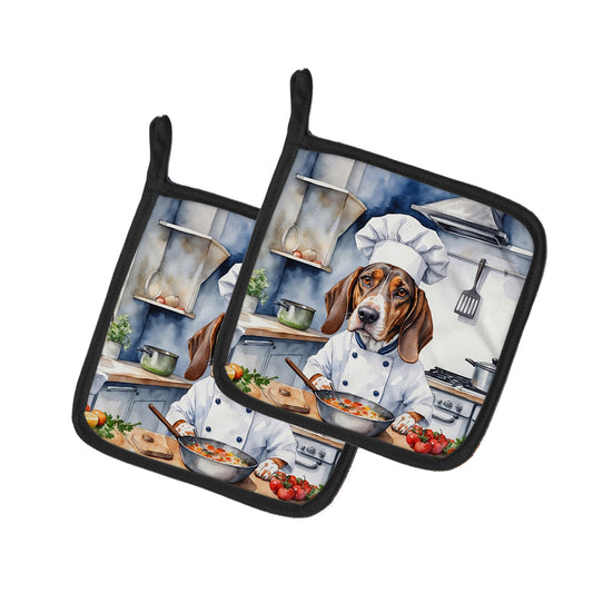 Buy this American English Coonhound The Chef Pair of Pot Holders