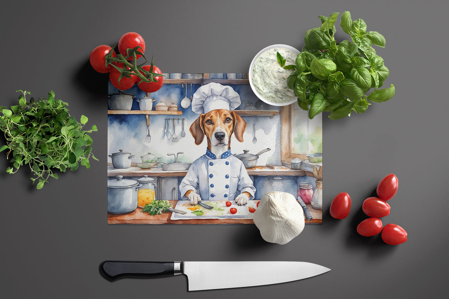 American Foxhound The Chef Glass Cutting Board