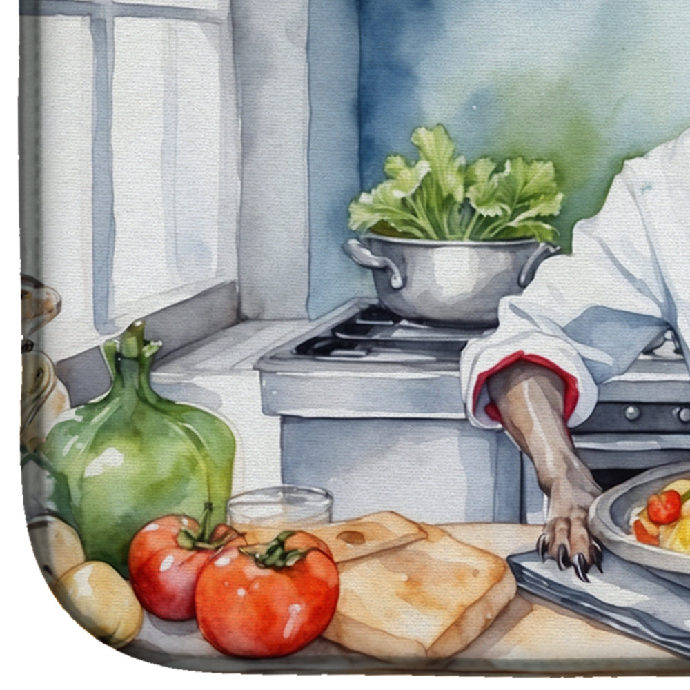 American Hairless Terrier The Chef Dish Drying Mat