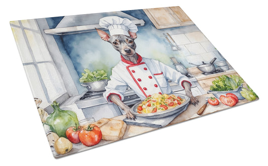 Buy this American Hairless Terrier The Chef Glass Cutting Board