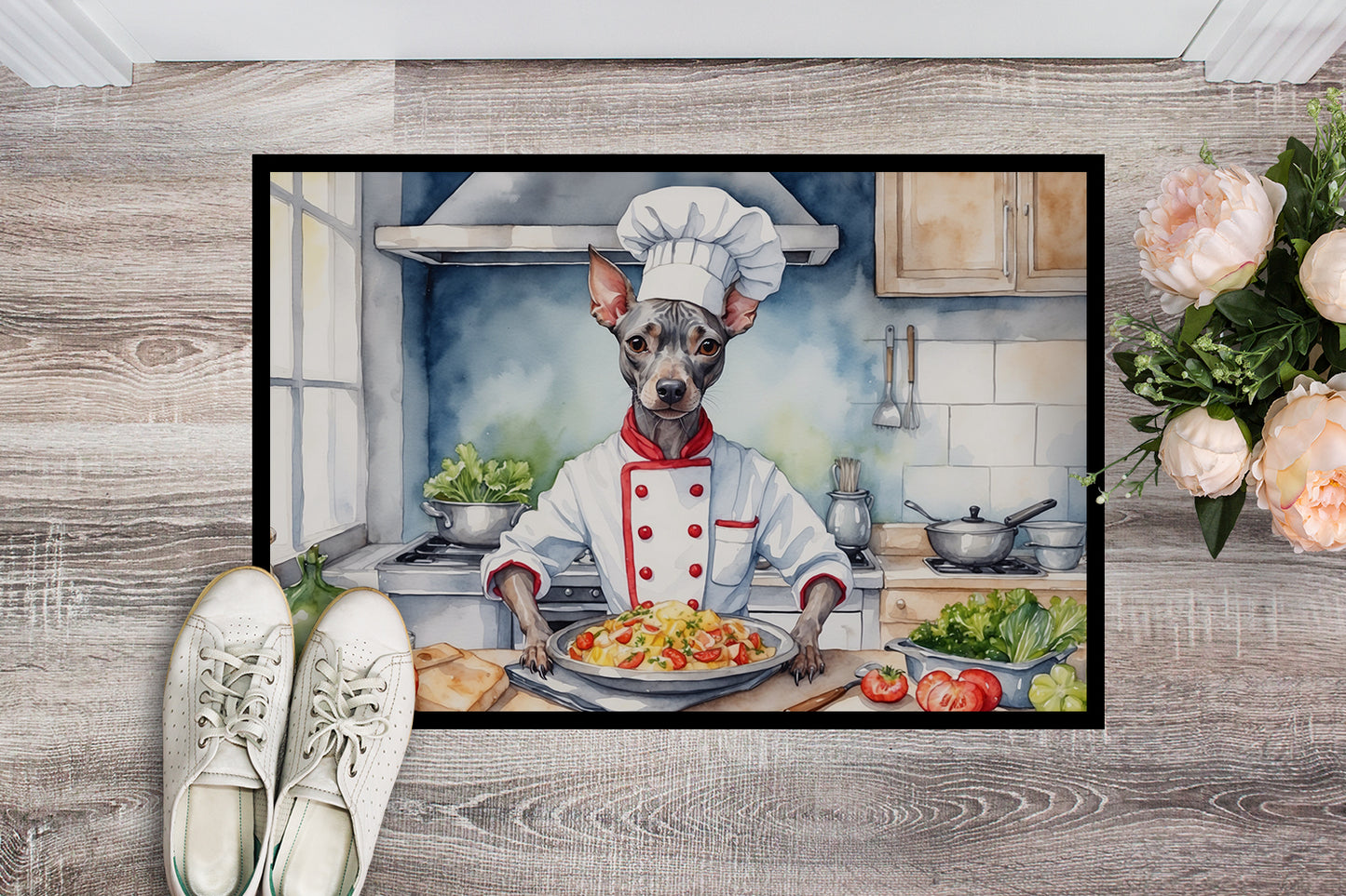 American Hairless Terrier The Chef Doormat