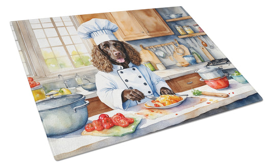 Buy this American Water Spaniel The Chef Glass Cutting Board