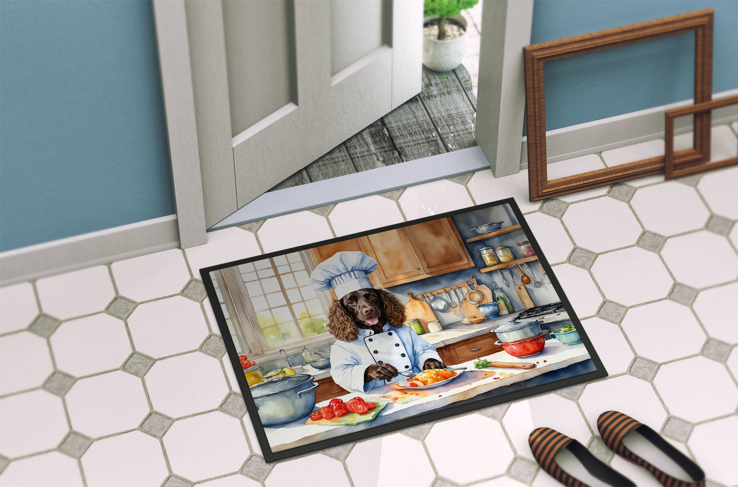 American Water Spaniel The Chef Doormat