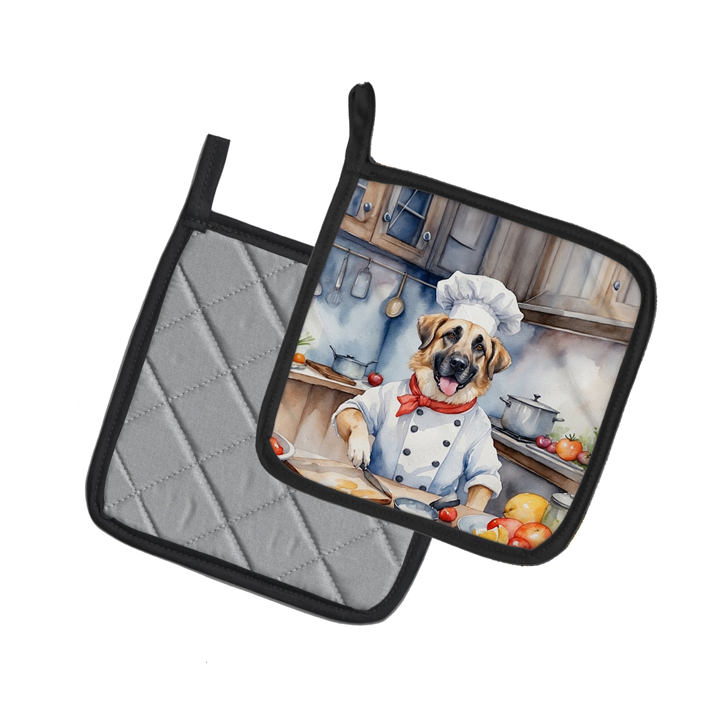 Anatolian Shepherd The Chef Pair of Pot Holders