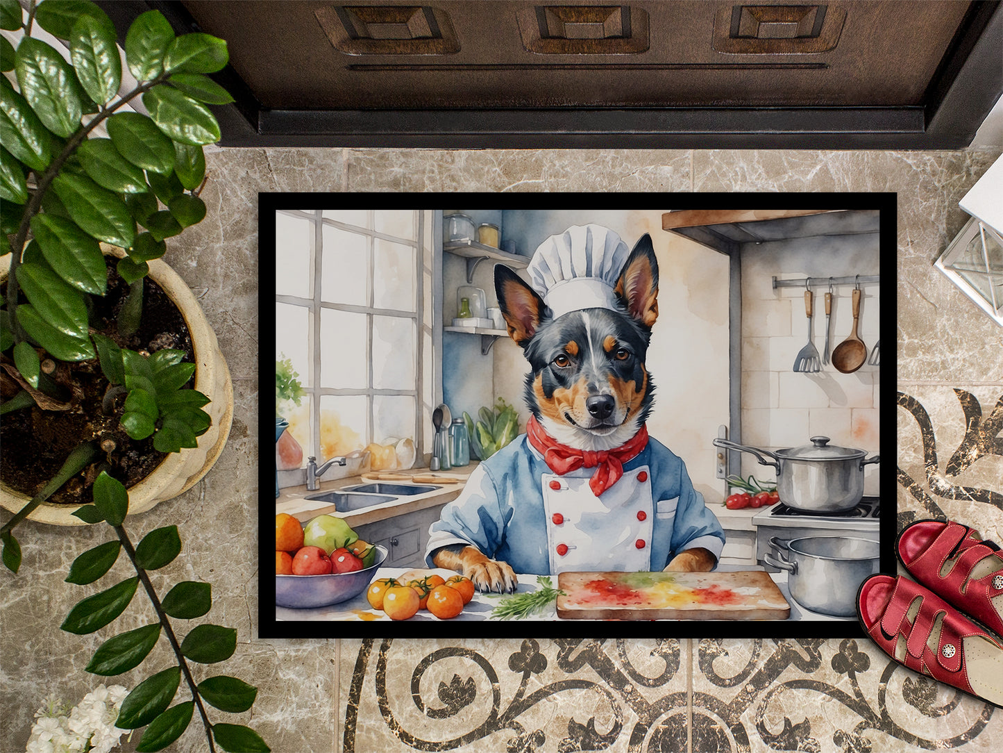 Australian Cattle Dog The Chef Doormat