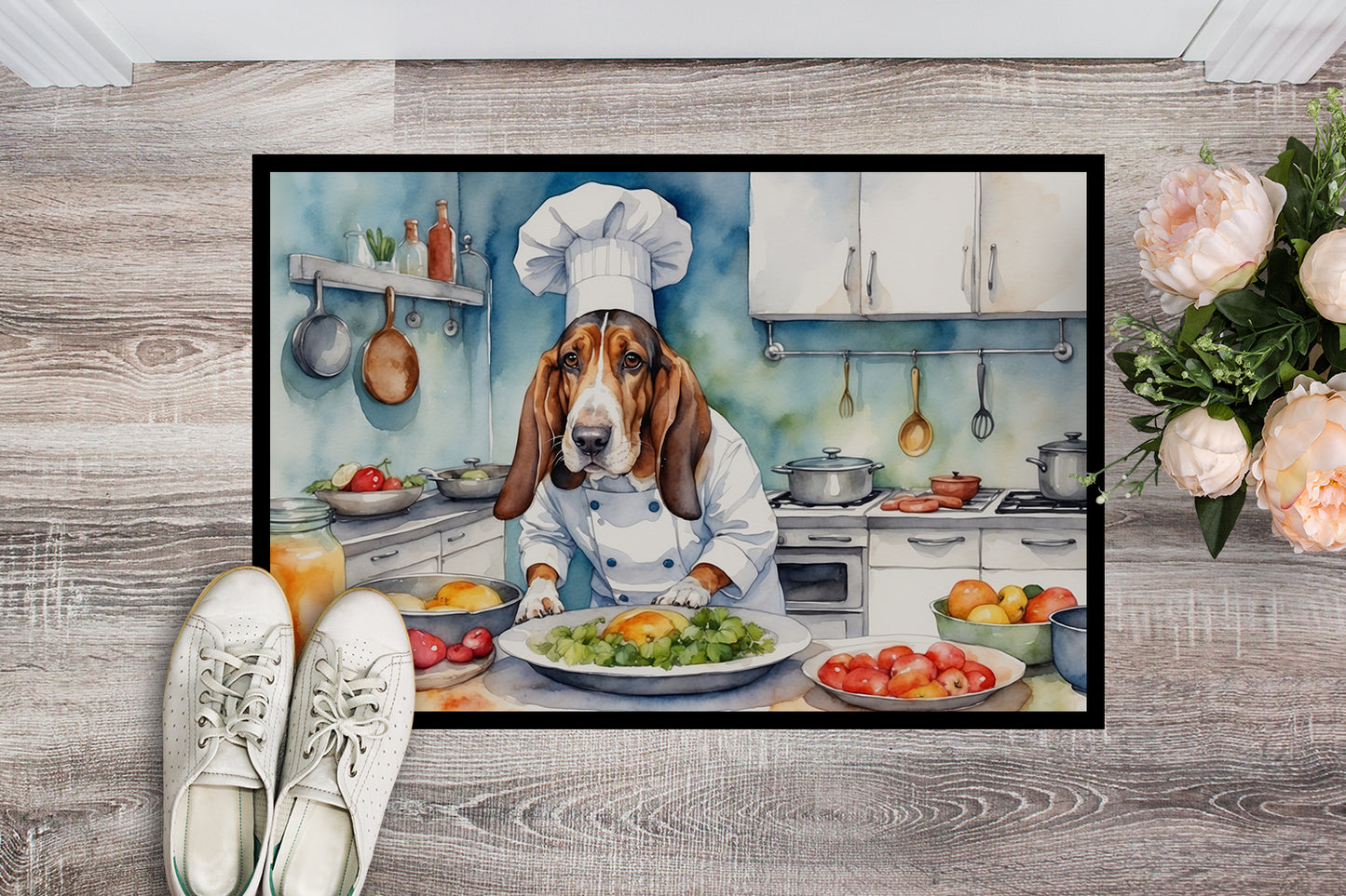 Basset Hound The Chef Doormat