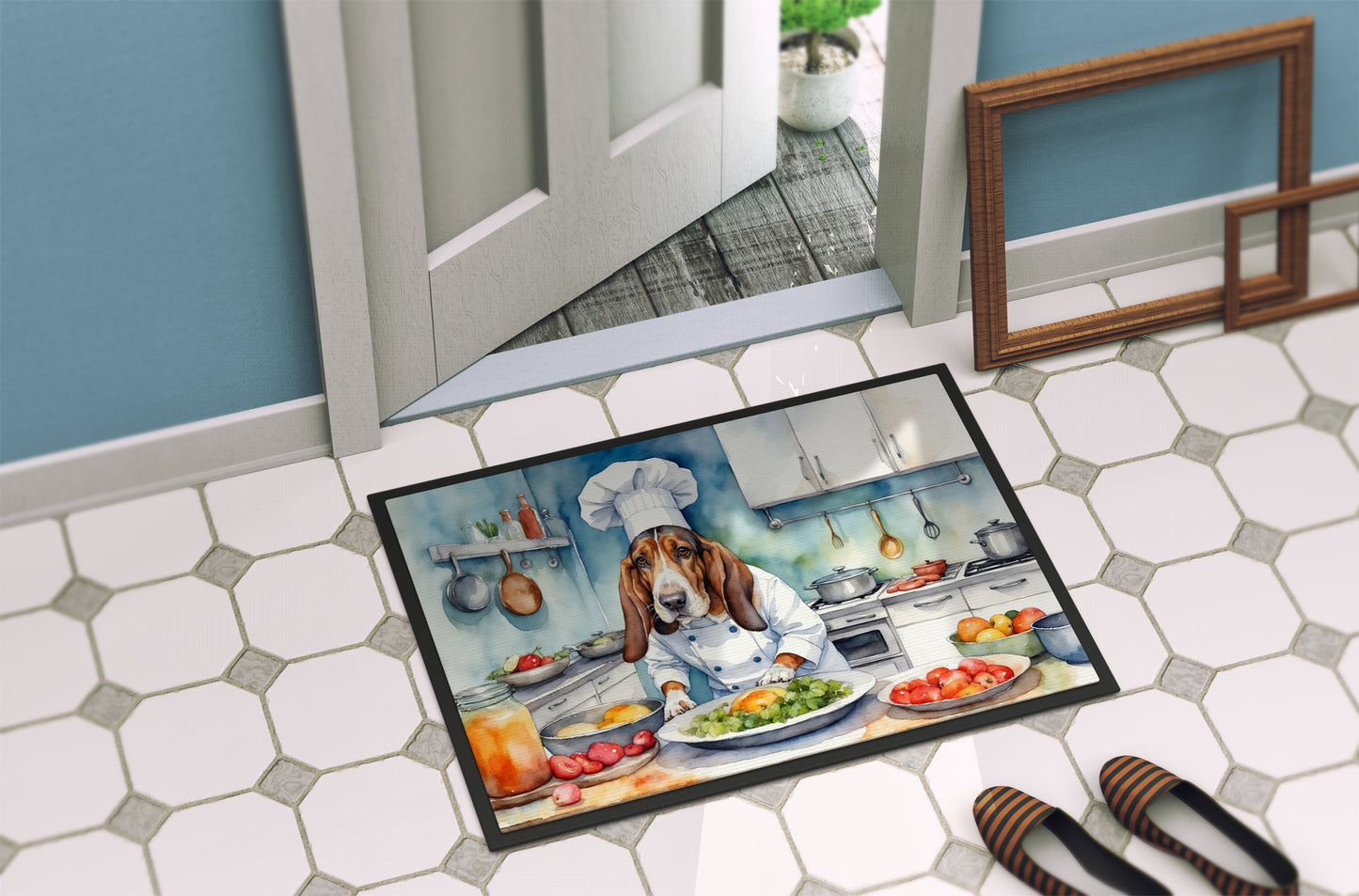 Basset Hound The Chef Doormat