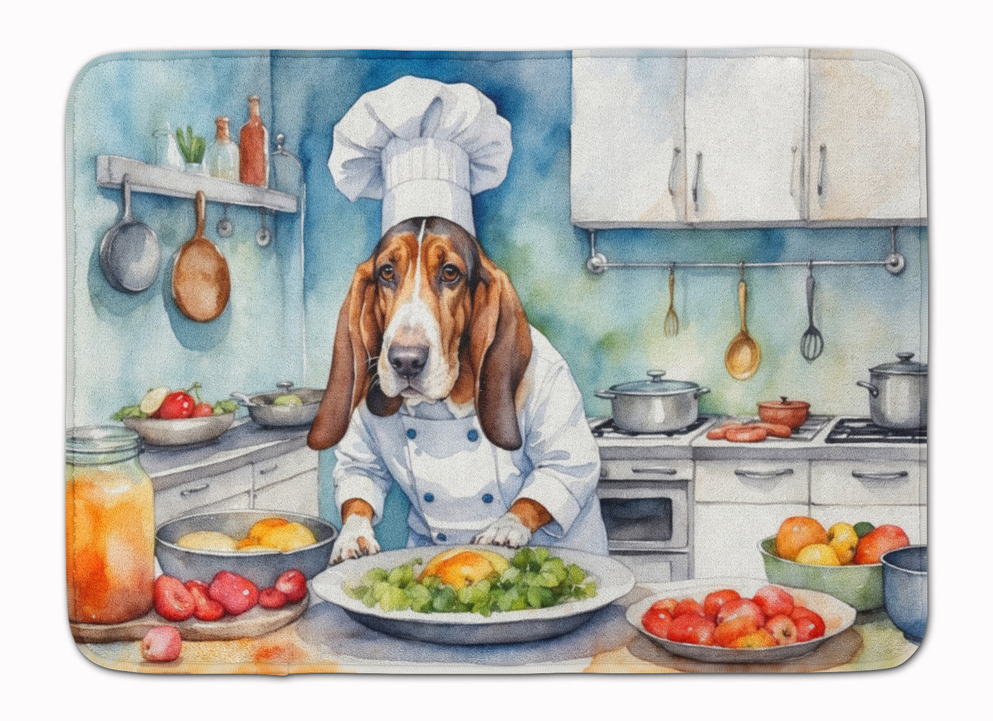 Buy this Basset Hound The Chef Memory Foam Kitchen Mat