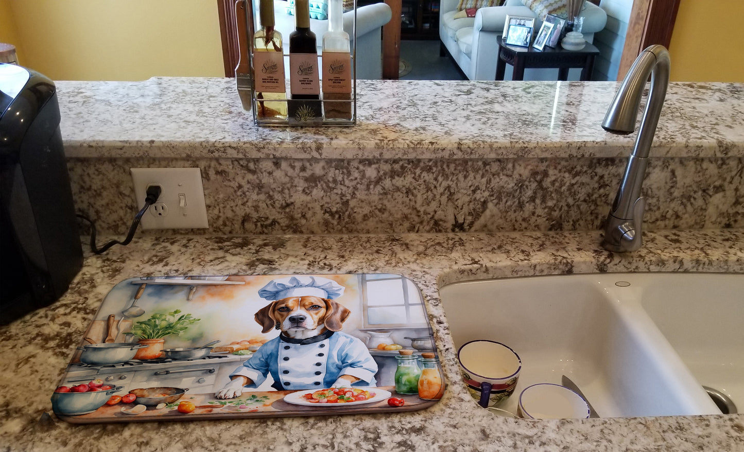 Beagle The Chef Dish Drying Mat