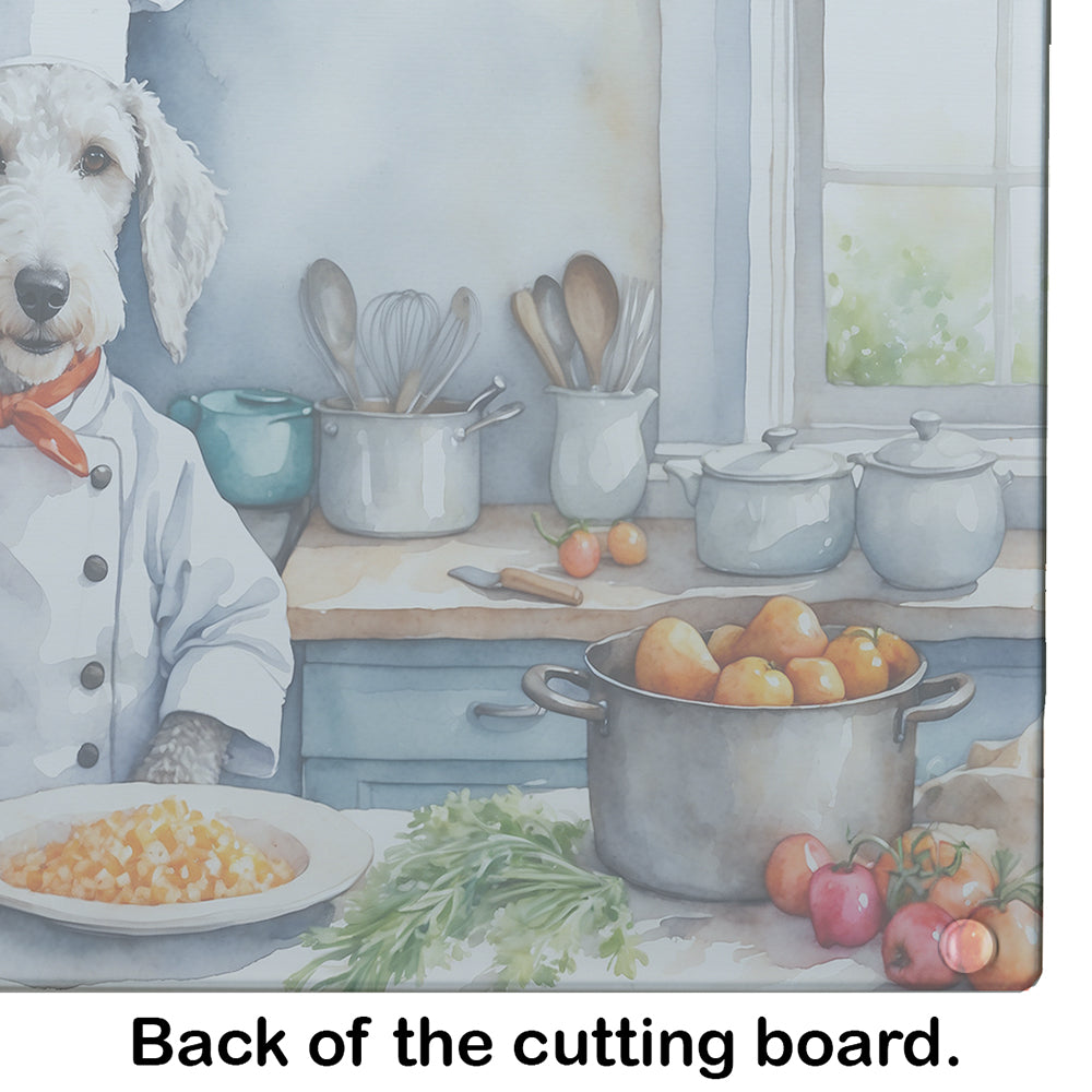 Bedlington Terrier The Chef Glass Cutting Board