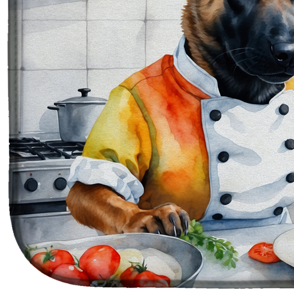 Belgian Malinois The Chef Dish Drying Mat