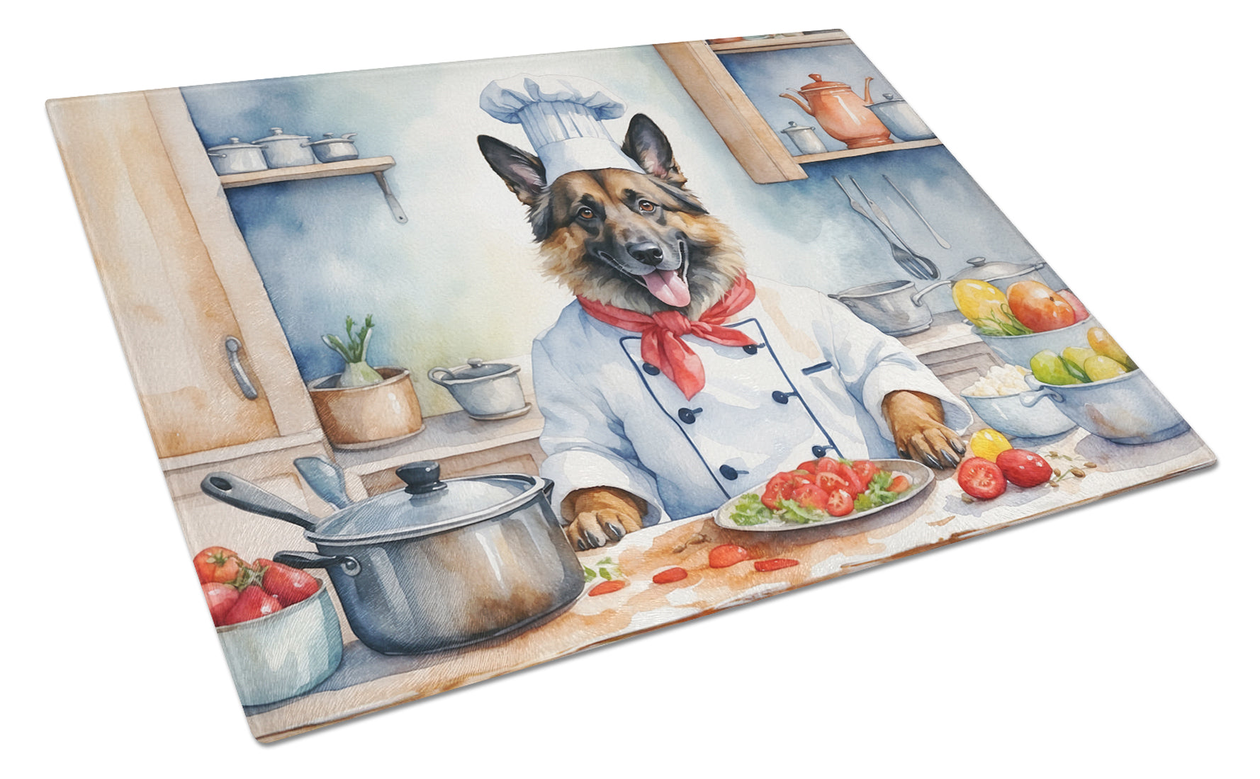 Buy this Belgian Tervuren The Chef Glass Cutting Board