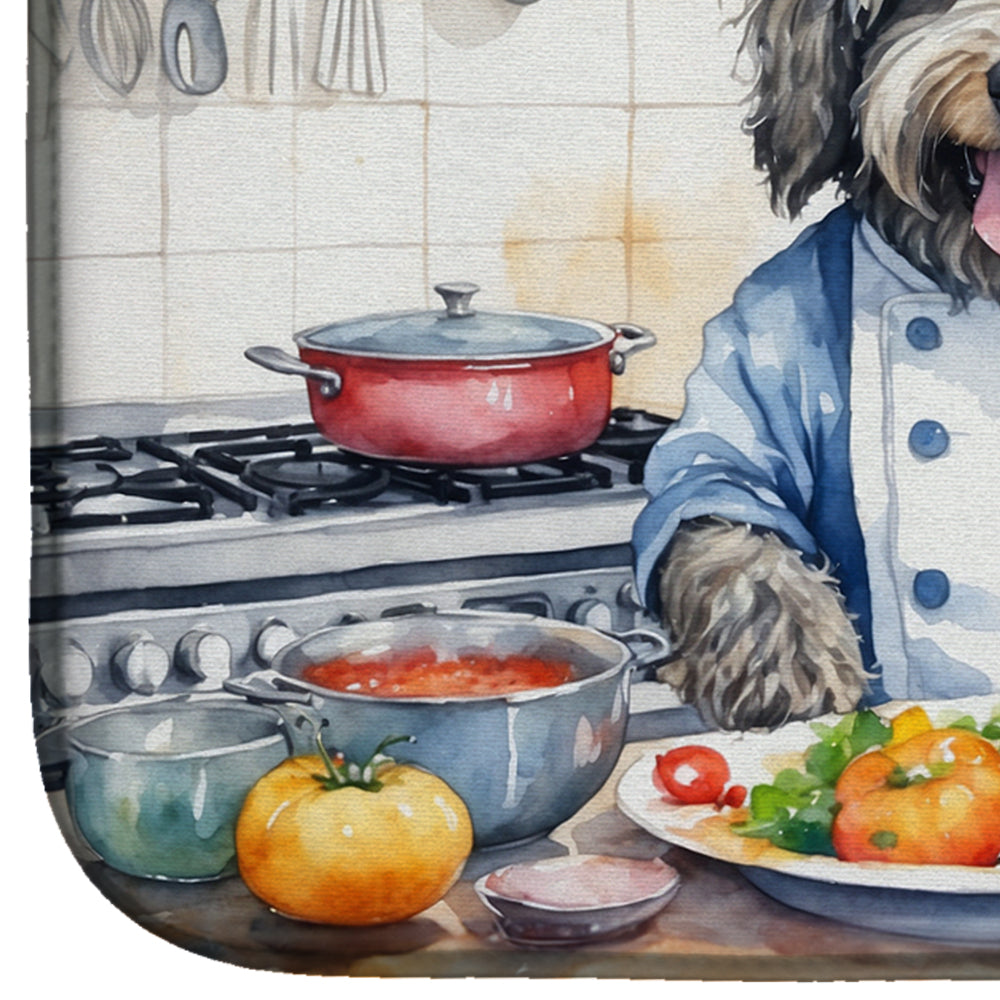 Bergamasco Sheepdog The Chef Dish Drying Mat