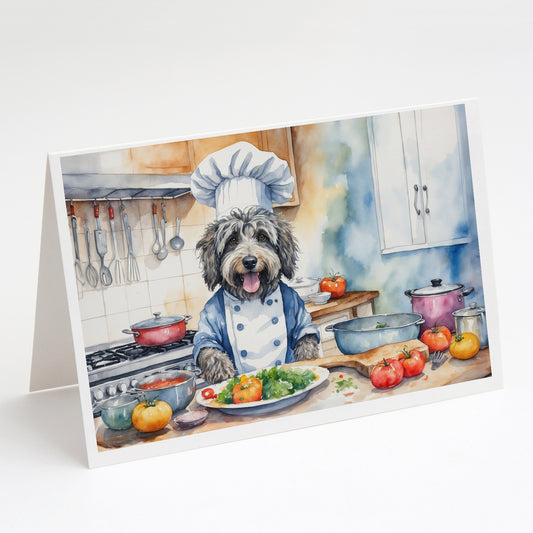 Buy this Bergamasco Sheepdog The Chef Greeting Cards Pack of 8