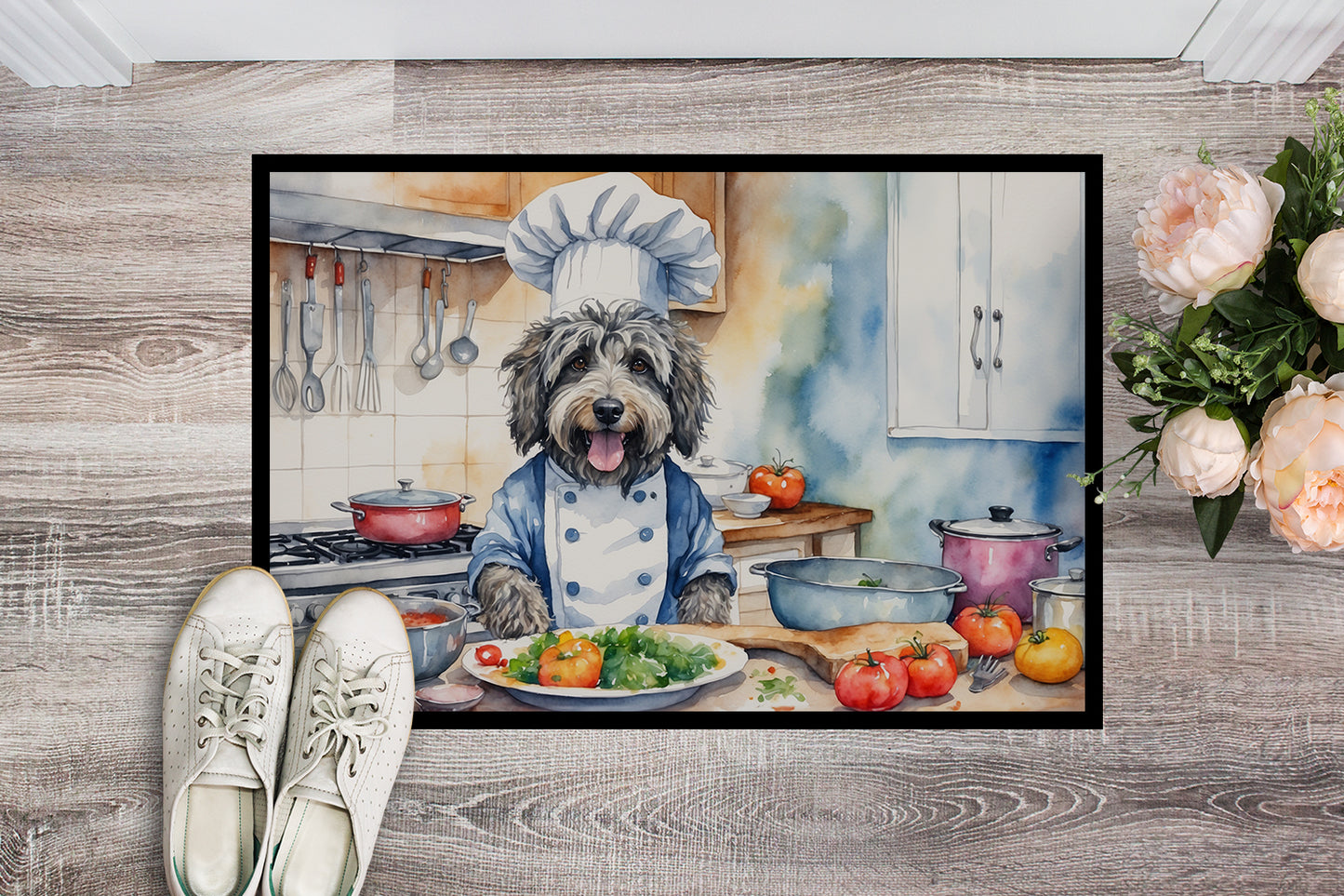 Bergamasco Sheepdog The Chef Doormat