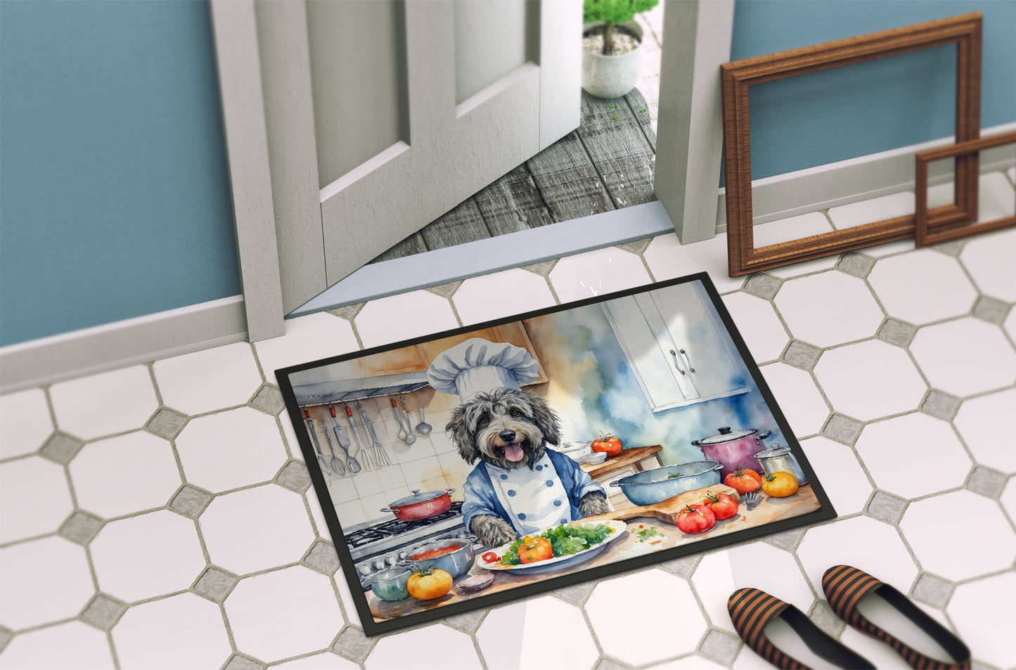 Bergamasco Sheepdog The Chef Doormat