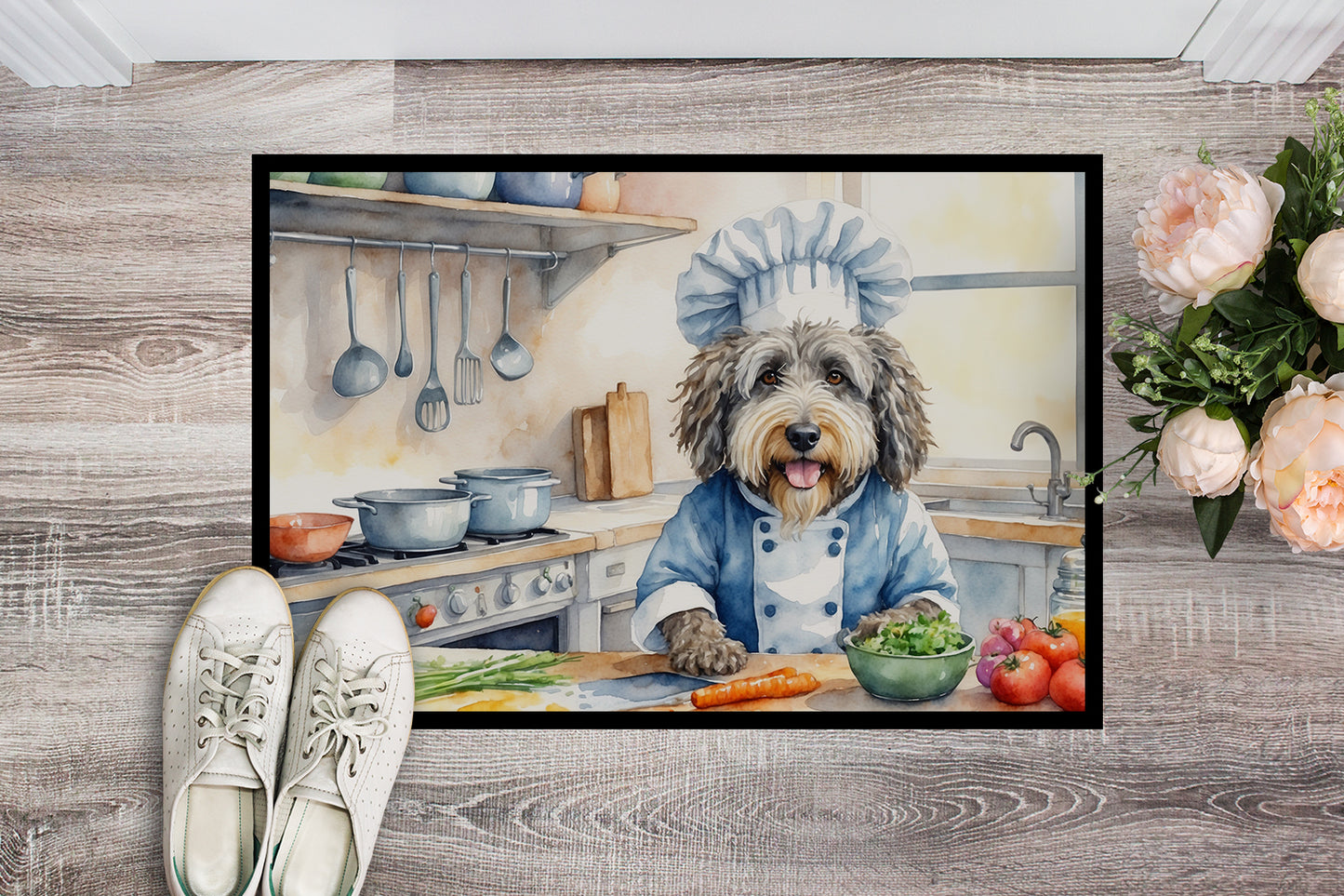 Bergamasco Sheepdog The Chef Doormat