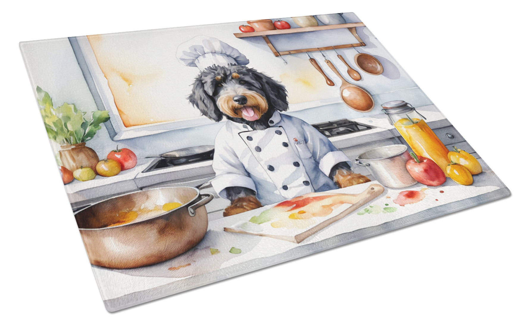 Buy this Bernedoodle The Chef Glass Cutting Board