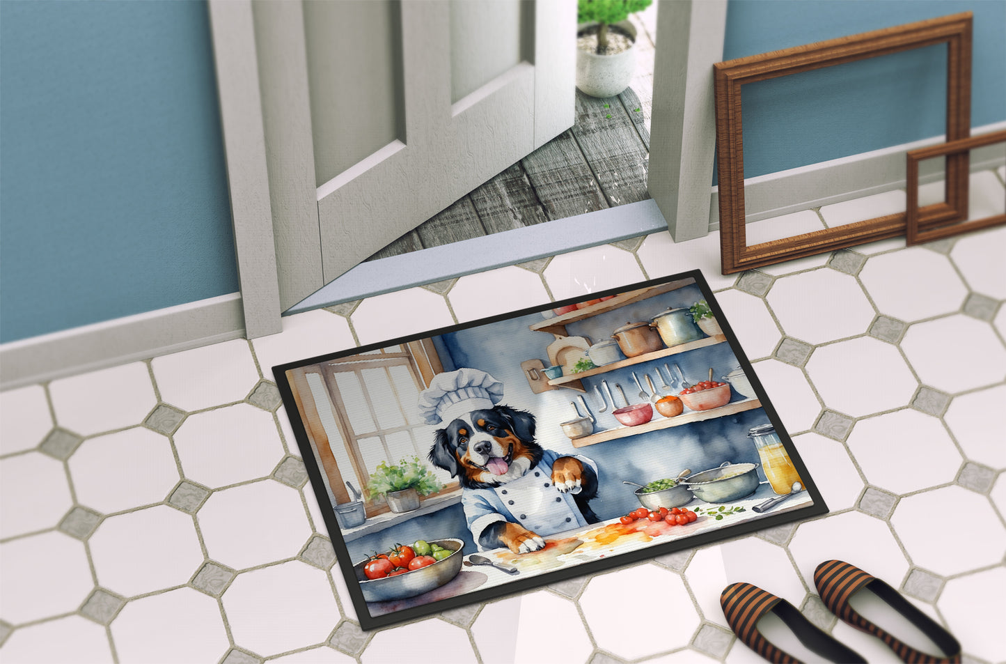 Bernese Mountain Dog The Chef Doormat