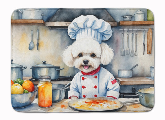 Buy this Bichon Frise The Chef Memory Foam Kitchen Mat