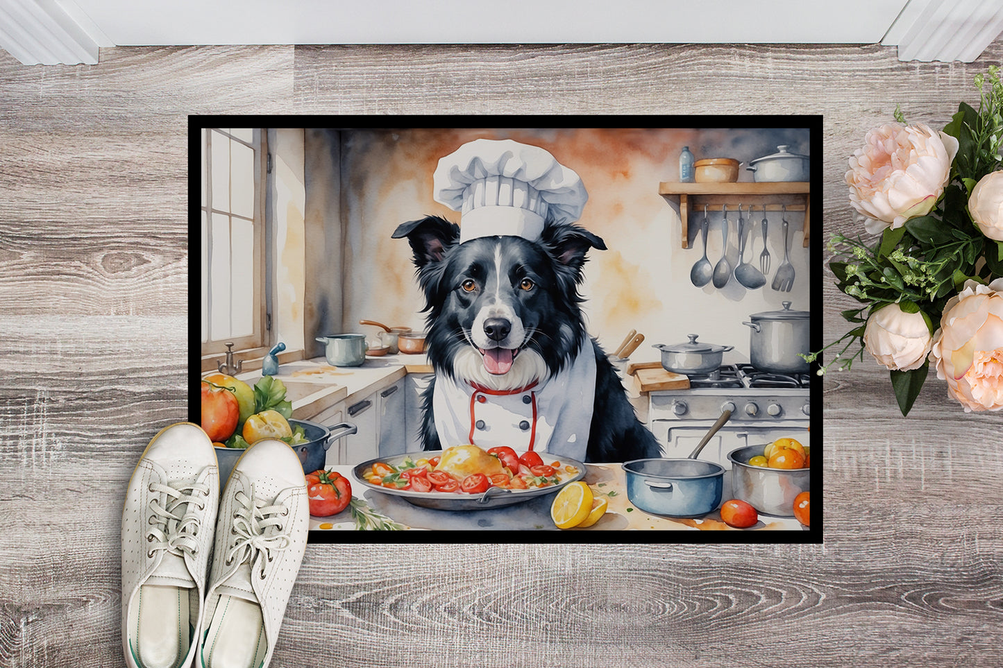 Border Collie The Chef Doormat