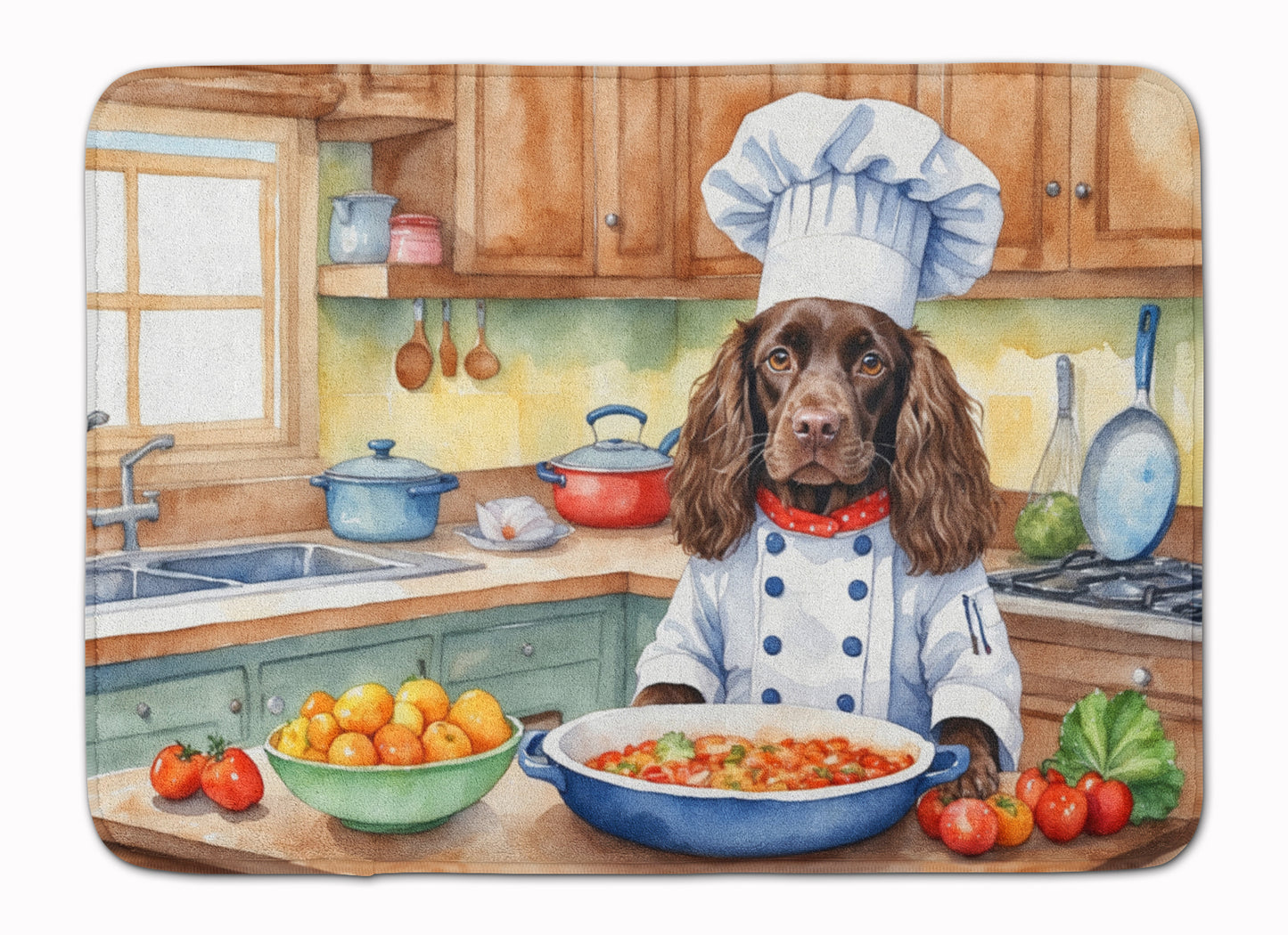 Buy this Boykin Spaniel The Chef Memory Foam Kitchen Mat